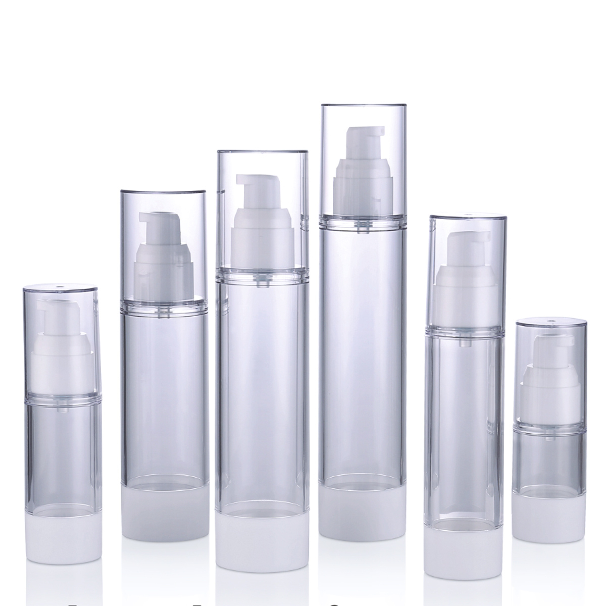 15 ml 30 ml 50 ml 80 ml 100 ml 120 ml Factory v zásobnom mieste čisté pp PS PS Airless Emulsion Emolsion Pump Spray Cosmetická plastová fľaša L01