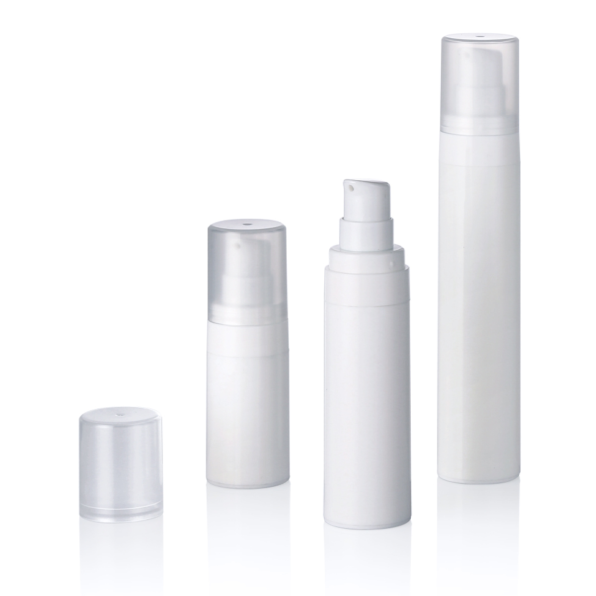 15 ml 30 ml 50 ml plastového pp bieleho krémového krémového krémového pleťového plechu vákuová fľaša bez vzdušnej fľaše L16