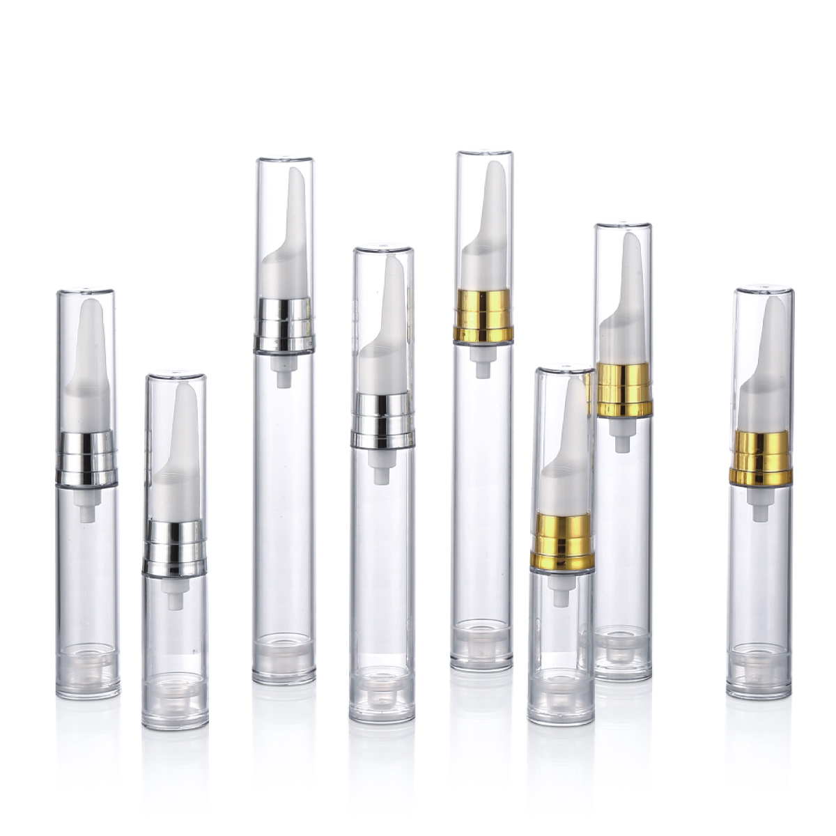 5 ml 10 ml 12 ml 15 ml prázdne kozmetické balenie očné krém Emulzné čerpadlo Airless fľaša Y01