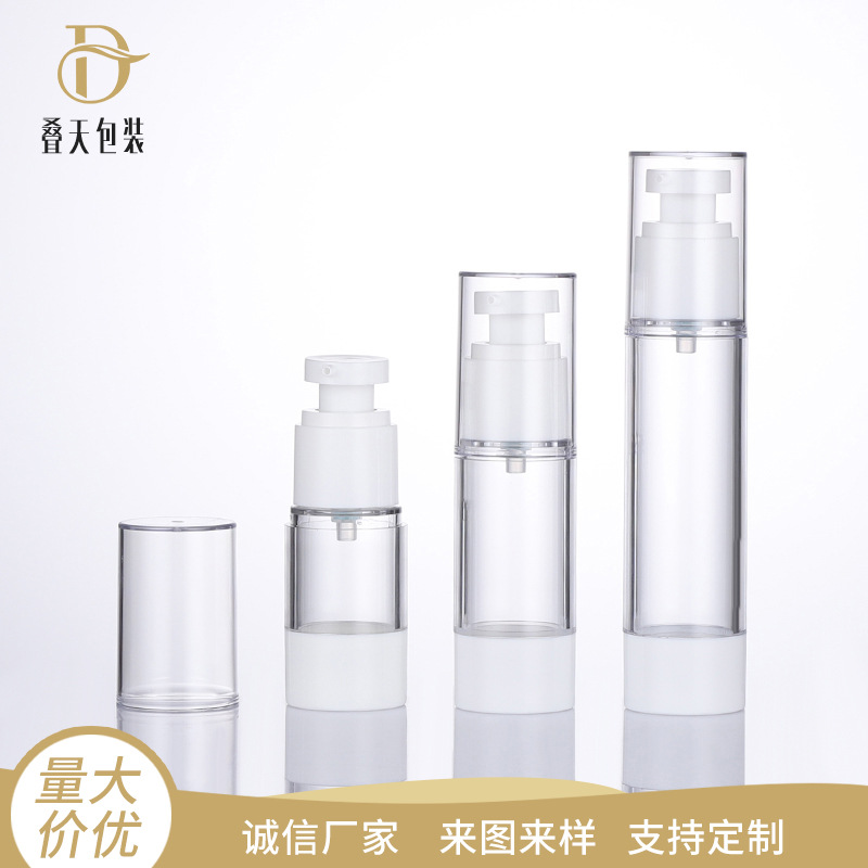 15 ml 30 ml 50 ml lisovanej tekutej základy fľaša fľaše na fľašu plastovú vákuum priehľadné mlieko fľaša